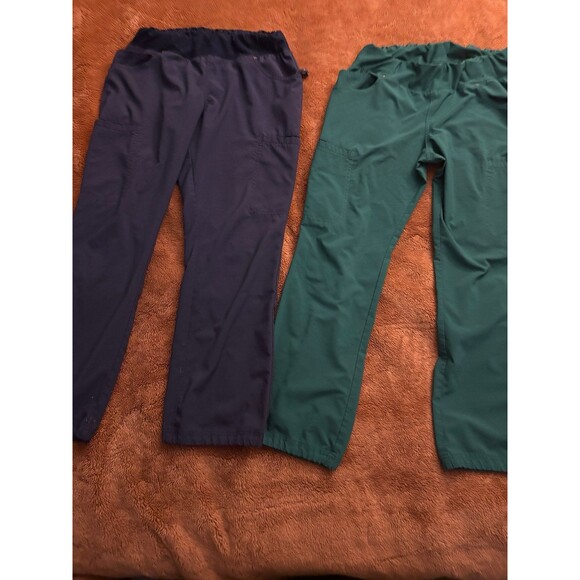 iflex by CherokeeWomen's Knit Waistband Scrub Pant Lot of 2 medium Petite GUC - Picture 4 of 12
